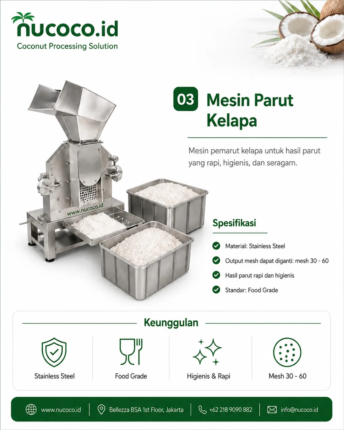 Mesin Parut Kelapa