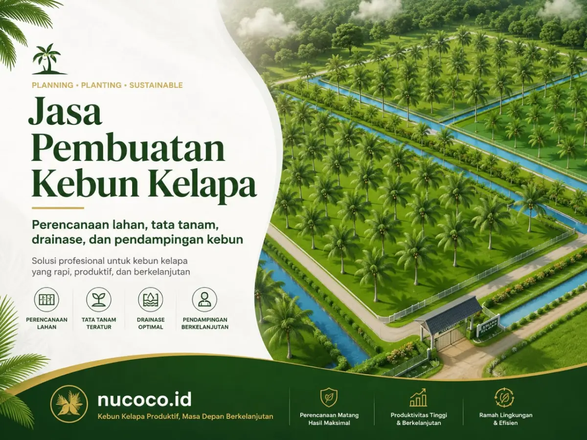 Jasa Pembuatan Kebun Kelapa Profesional