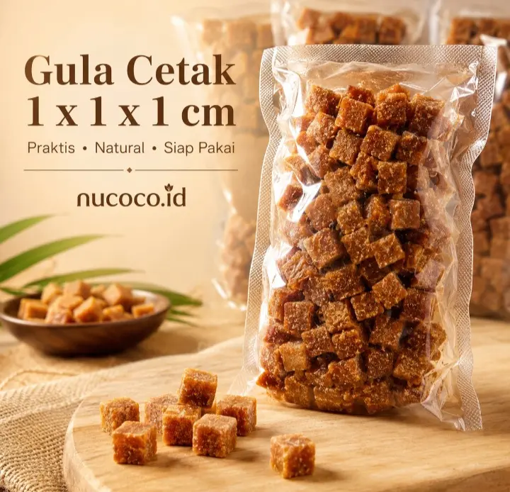 Gula Kelapa Kubus 1x1x1 cm